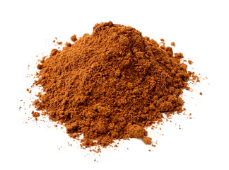 Superfood. Pile of cinnamon powder isolated on white