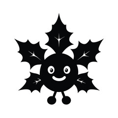 vector leaf silhouette