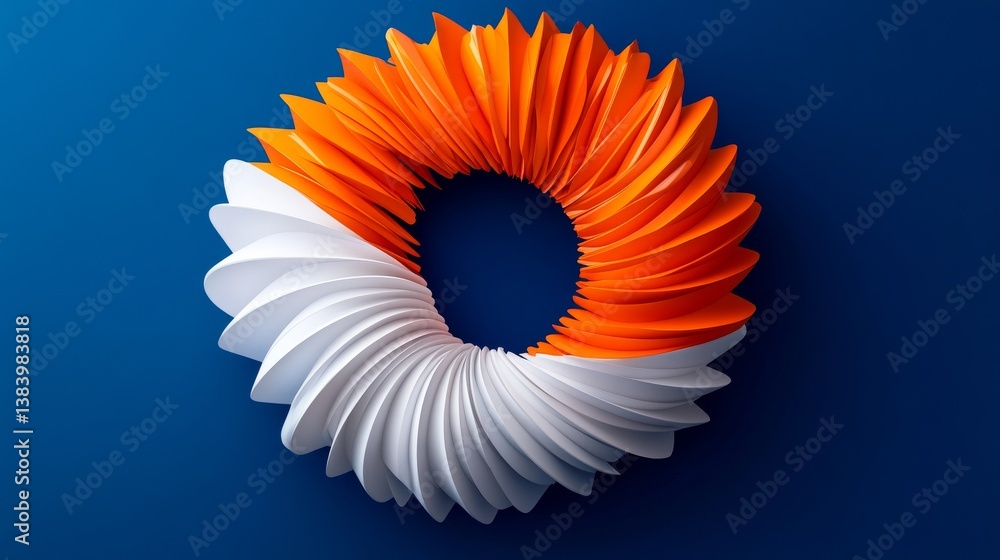 Poster an artistic and decorative design with a symmetrical oceanic spiral pattern