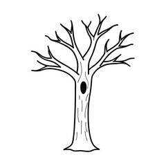 tree silhouette vector