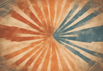 background retro textured sunburst design striped beige vintage vector pattern grunge orange color swirled spiral peach starburst radial palette red blue 60s sun curved old abstract distressed