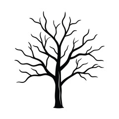 Fototapeta premium vector tree silhouette