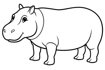 hedgehog silhouette line art vector illustration with a white background