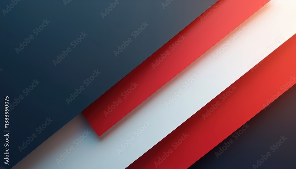 Aufkleber abstract background design with red white and dark blue color palette. modern graphic template for p