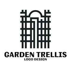 Garden Trellis Vector Logo Design