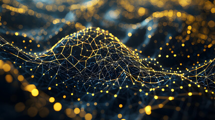 Dynamic neural network visualizations digital environment abstract art technology conceptual perspective