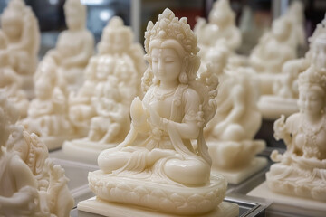 Obraz premium Serene Look of Alabaster Statues 