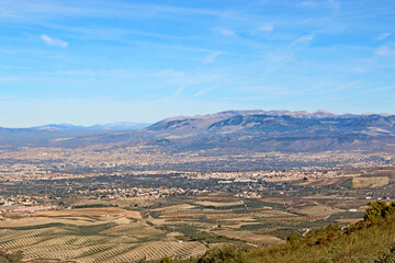 Naklejka premium Hills above Cenes in the Sierra Nevada, Spain 