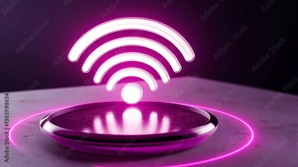 Poster wireless access icon for connectivity in modern digital environments generative ai