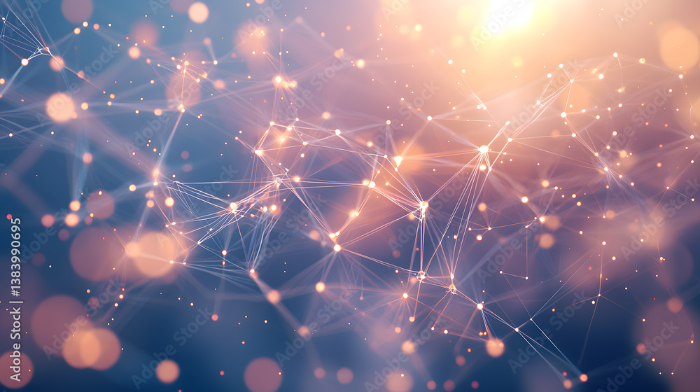 Poster dynamic ai neural networks transforming smart flows in technology spaces abstract visualization digi