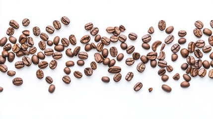 coffee beans isolated on white background