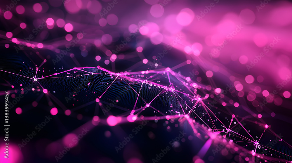 Poster blockchain cybersecurity and encryption visualized digital innovation abstract background technology