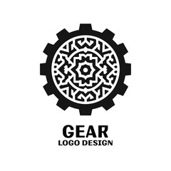 Gear Vector Logo Design