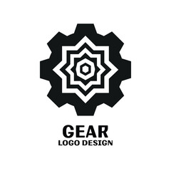 Gear Vector Logo Design