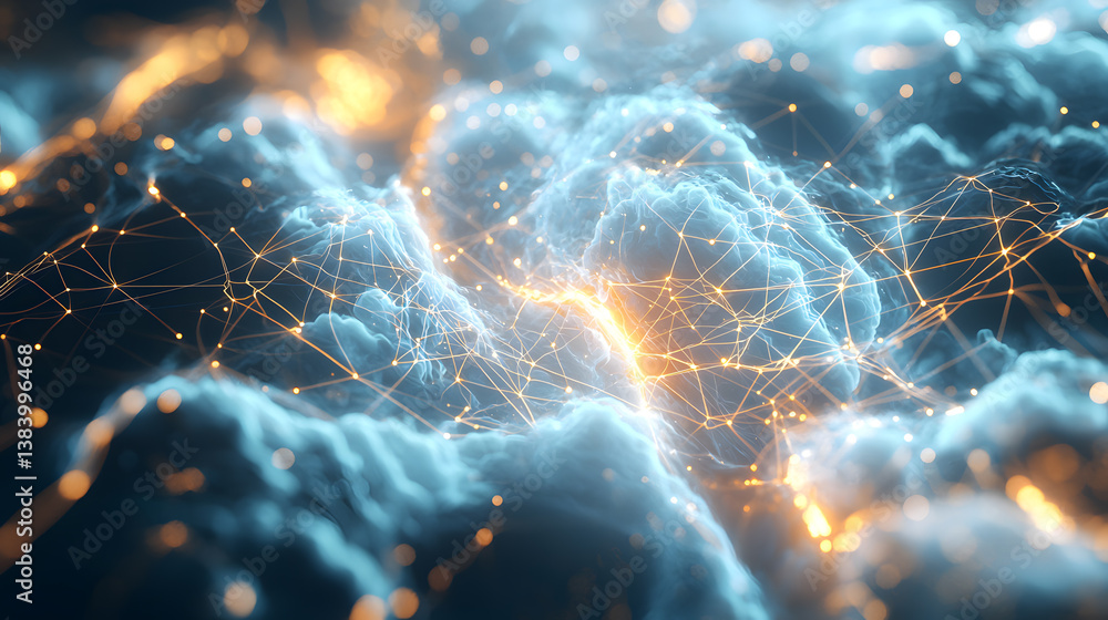Poster visualizing cloud computing and decentralized systems a dynamic perspective on digital networks