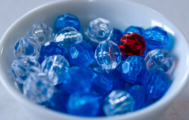 Colorful arts and crafts beads