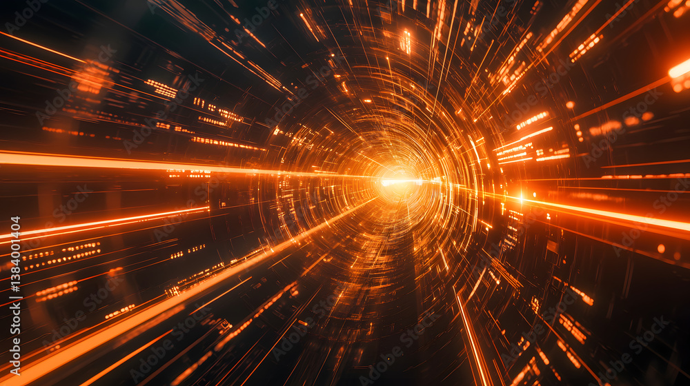 Poster quantum computing breakthrough multidimensional data visualization in digital landscape