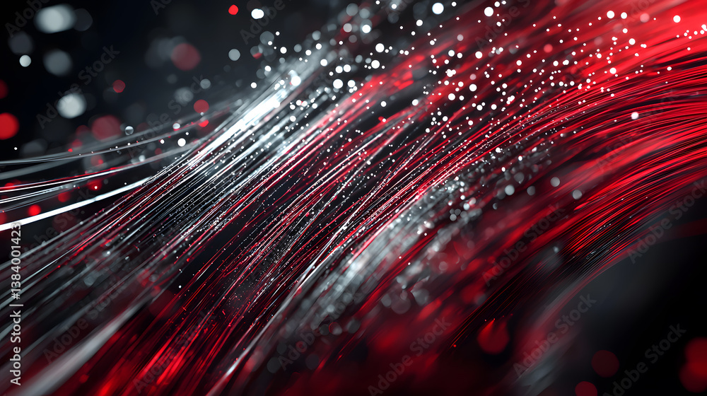 Poster dynamic quantum computing visualizations futuristic data environments abstract art multidimensional 