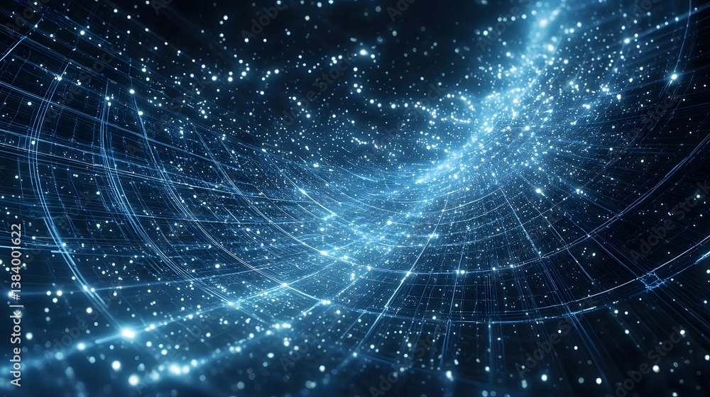 Poster quantum computing and multidimensional data visualization exploring digital universes in a dynamic t