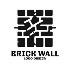 Brick Wall Vector Logo Design