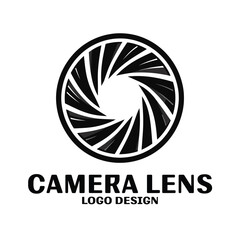 Camera Lens Vector Logo Design