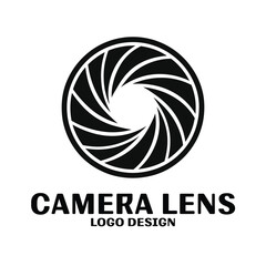 Camera Lens Vector Logo Design