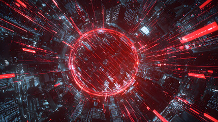 Innovative digital systems revolutionizing sustainable tech in urban environments futuristic visualization and design