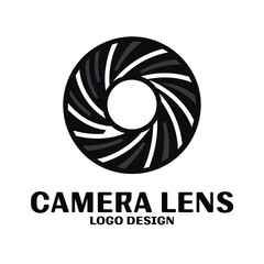 Camera Lens Vector Logo Design