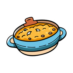 gnocchi vector art, gnocchi icon, food vector illustration