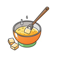 seitan vector art, seitan icon, food vector illustration