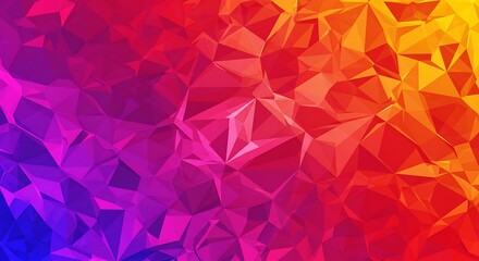 Fototapeta premium Red Polygonal Abstract Background - Modern Geometric Design 