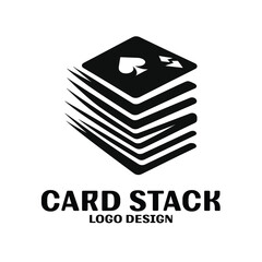 Card Stack Vector Logo Design