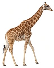 Naklejka premium giraffe on white background