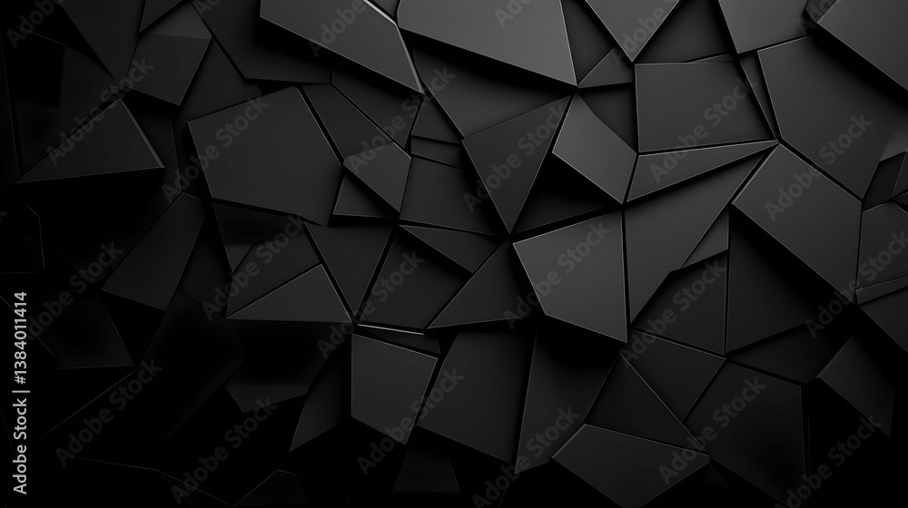 Poster abstract dark geometric triangle pattern