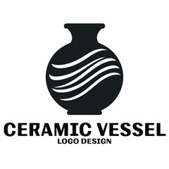 Ceramic Vessel Vector Logo Design