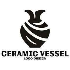 Ceramic Vessel Vector Logo Design