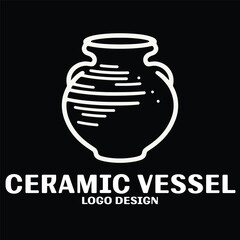 Ceramic Vessel Vector Logo Design