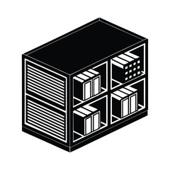 black and white house