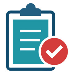 Completed Task Checklist with Checkmark Icon