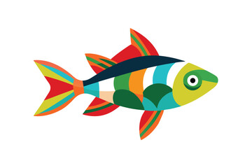 Fototapeta premium fish on white background