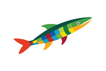 fish on white background