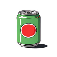 can of soda icon on transparent background