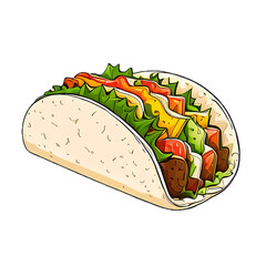 taco icon on transparent background