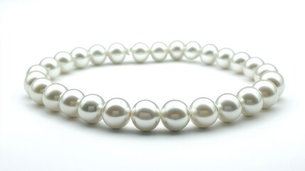 Obraz premium a bracelet with a white pearl bead