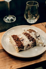 Vegan birthday cake served at party – dairy-free, egg-free dessert perfect for plant-based diets and special occasions