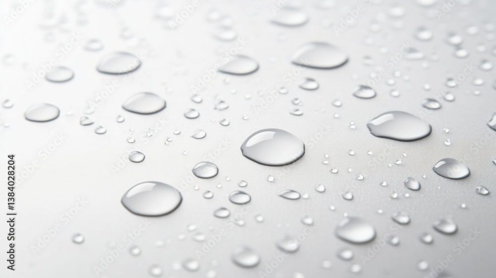 Leinwandbilder minimalistic water droplet pattern with soft reflections creates a clean and fresh appearance on a s