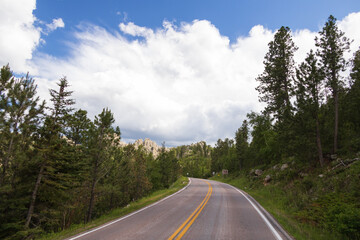 Peter Norbeck Scenic byway through Custer State Park, South Dakota
