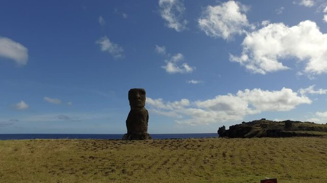 Moai on Easter Island Rapa Nui