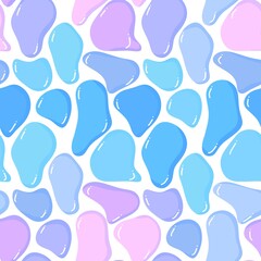 Summer sea pebbles seamless ocean stones pattern for wrapping paper and fabrics and linens and kids clothes print