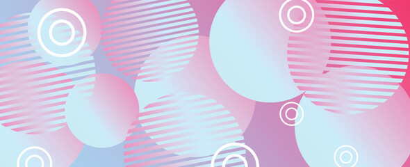 Vector 3D geometric abstract background in bright space with circle effect decoration. Graphic design elements with modern shape style. for web covers, flyers, posters, cards or brochures